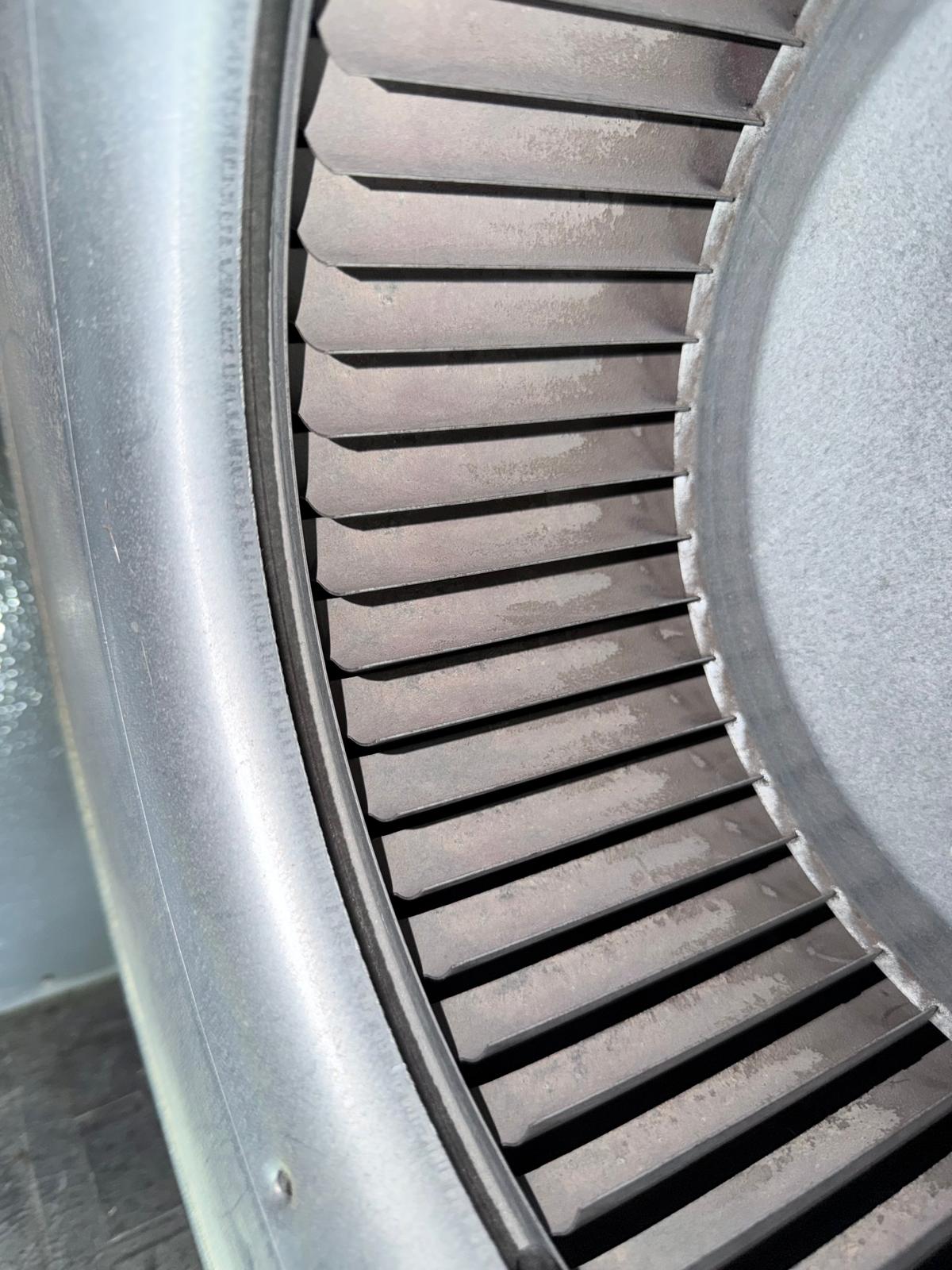 Cleaned furnace blower component